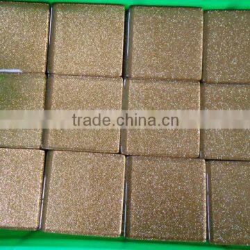 100x100mm Gold Glitter Tile 4''x4'' Metallic Tile