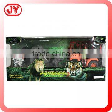 Plastic forest animal toy set with EN71