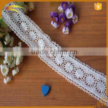 Custom Fast Delivery Preferably Nice and Beautiful Cotton Lace Trims in White photo-5