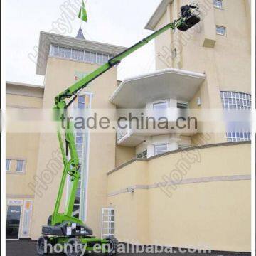 hydraulic drives china hydraulic jack trailing telescope boom lift/hydraulic arm lift platform