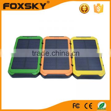 Solar Charger outdoor sports 8000mah Solar Power Bank