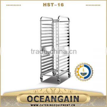 HST-16 Practical Stainless Steel 16 Pan Trolley