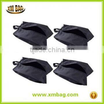 Portable Waterproof Nylon Travel Shoe Bag With Zipper Closure photo-4