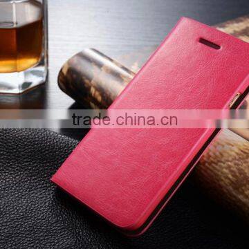 Genuine Leather Magnetic Flip Wallet Case for Samsung Galaxy s6 Edge Plus