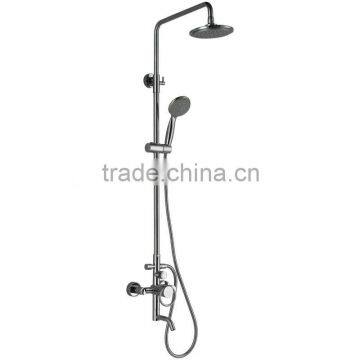 High Quality Brass Round Rainfall Bath Shower Set, Polish and Chrome Finish, Wall Mounted