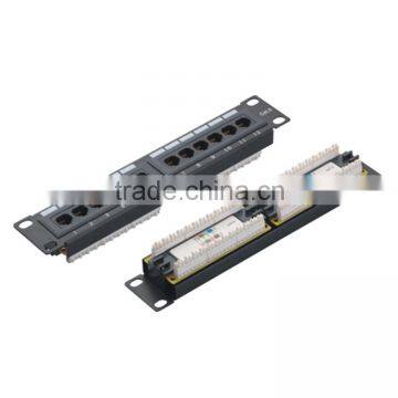 10 Inch cat5e cat6 RJ45 UTP 12 port patch panel