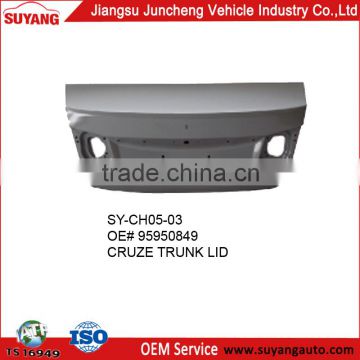 Auto metal body parts chevrolet cruze trunk lid