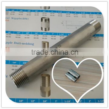 SS Threaded Pipe Nipple with Different Length for your choose