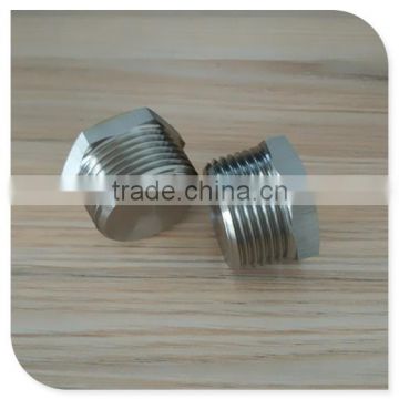 High Pressure Plug Fitting,1" Solid Plug Hexagonal Head Type 304