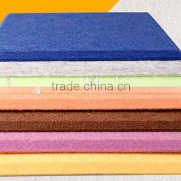 100% Polyester fiber fire-proof decorative acoustic ceiling panel for auditorium
