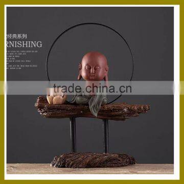 2016 erainlife home decor resin craft work of the happy monk figurine decor