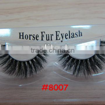 Luxury packages high quality 100% horse fur eyelash