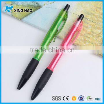 Cheap promotional click plastic ballpoint pen logo printing promotional ball-point pen