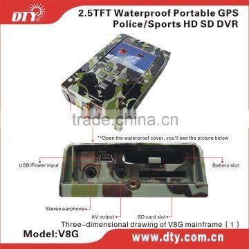 mini portable dvr with monitor, streaming video mobile dvr ,V8G