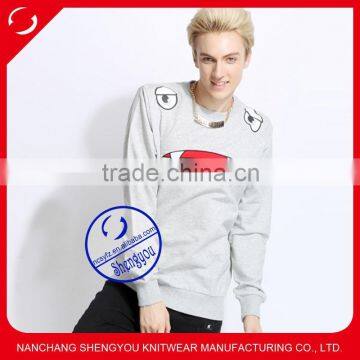 Custom Wholesale Best Quality Mens Printing Pullover Sweatshirts