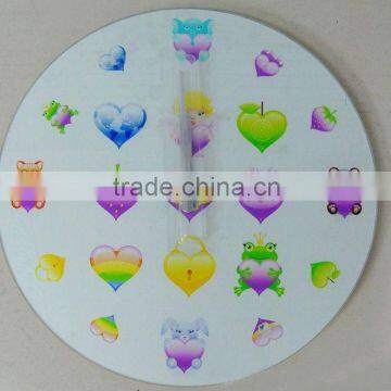 Glass Wall Clock, Decorative Clock photo-2