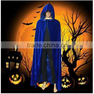 A-bomb Newest Hot Popular 4 Sizes Unisex Velvet Hooded Cloak Costumes Halloween Wizard Hooded Party Cape