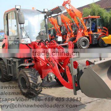 CE approved WOLF loader ZL08 WL80 mulitifunction loader with pallet fork