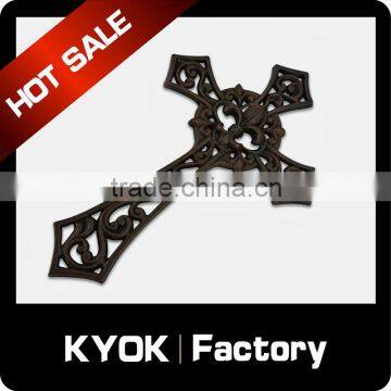 KYOK 2016 New designcurtain iron cross ,iron cross for window decoration,cast iron cross