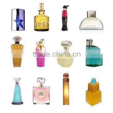 50ml transparent nice glass perfume bottle with acrylic cap