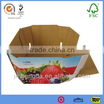 Customized Corrugated Paper Cardboards Boxes For Fruit Package