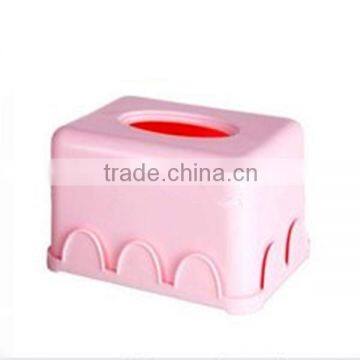 fashion plastic tissue box, Pink paper towel box