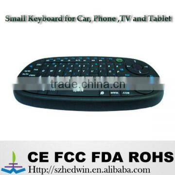 2012Wireless Remote Eboard / Mini Keyboard for Iphone/Ipad/car/TV Selling Hot!!!