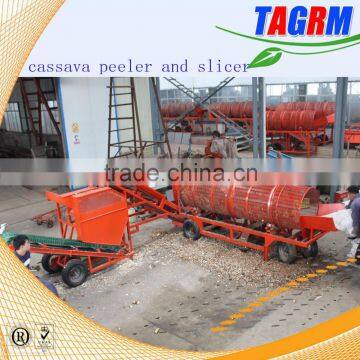 8 t/h high efficiency cassava peeling and washing machine/cassava root peeling and washing machine with good working performance