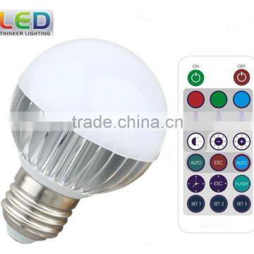 RGB LED Bulb at different wattage