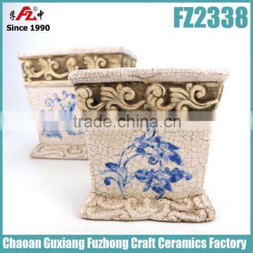 High quality handmade flower pot for balcony in China