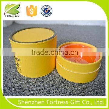 biodegradable yellow cardboard cosmetic paper tube