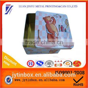 Customized recyclable feature chocolate metal box wholesale custom printing biscuit tin gift can