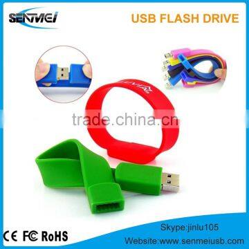 Watch silicone bracelet usb flash drive