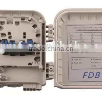 FDB wall mounted\pole mounted 8 cores waterproof fiber optic distribution box