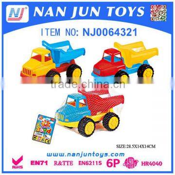 Popular bucket beach toy sand beach car toy for kids