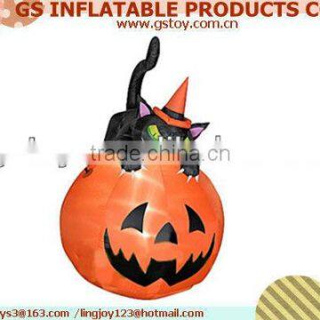 PVC inflatable cat halloween decorations EN71 approved