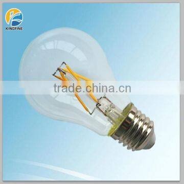 E27 6W filament led bulb 600lm glass filament China manufacturer