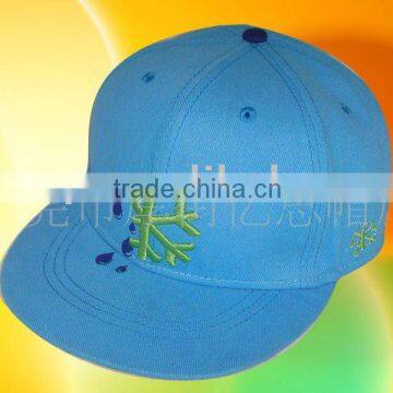 Arcylic flat brim fiffed cap