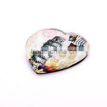 Custom made crystal glass magnet souvenir fridge magnets for home decoration