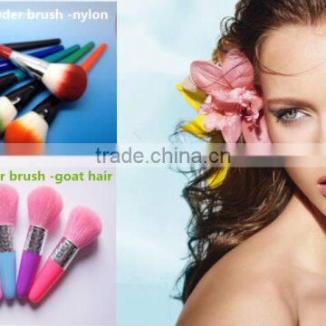 plastic handle make up cosmetic powder/blush brush