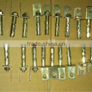 yellow zinc plated fence post metal anchors