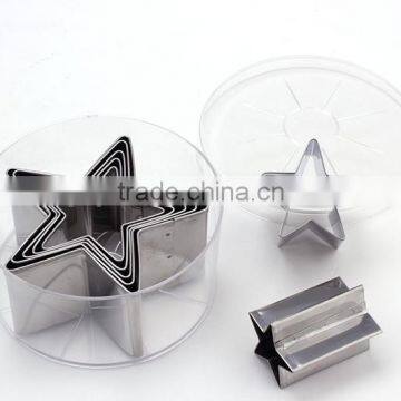 Hot sale 7-piece stainless steel Star-Shaped biscuit cookie cutter