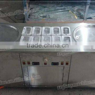 Double Flat Pan Fried Ice Cream Machine photo-5