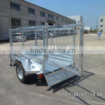 All galvanized chassis cargo trailer