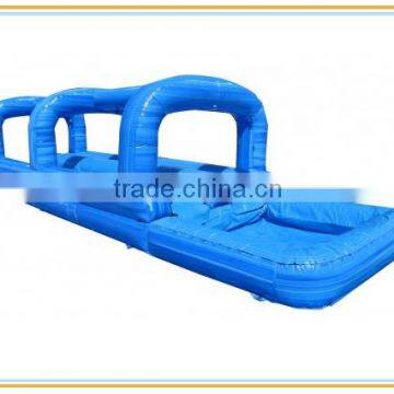PVC tarpaulin water slide, blue customized inflatable water slide for swimming pool, inflatable slip and slide