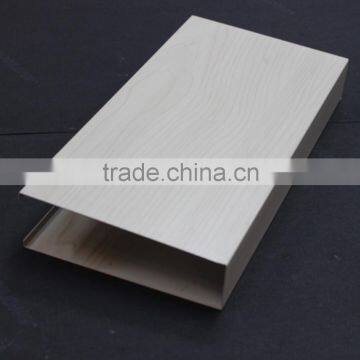 Nice Weather Resistance Wood Grain Suspended Slat Ceiling U Aluminum Screen Ceiling Tiles photo-4