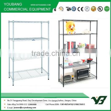 2015 hot sale 4 layer wire storage shelf