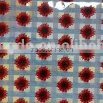 3D laser tablecloth pvc table cover in roll shining design with flowers