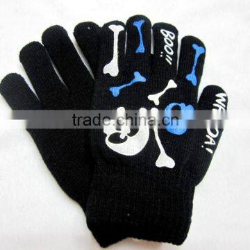 Full finger gloves make priting winter hand glove