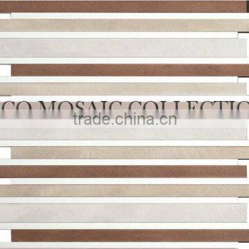 Fico Aluminium mosaic GML016ZA-1,marble mosaic floor medallion